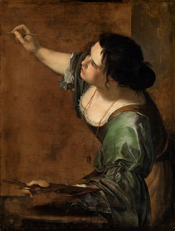Artemisia Gentileschi, 'Self Portrait as the Allegory of Painting (La Pittura)', about 1638-9. Royal Collection Trust / HM The Queen (RCIN 405551). Royal Collection Trust / (c) Her Majesty Queen Elizabeth II 2019