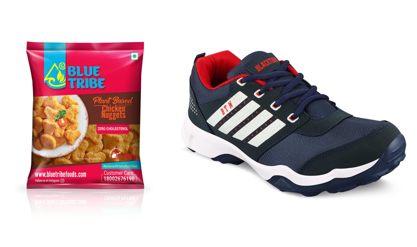 (L) 41. Blue Tribe foods (R) 42. Blacktown shoes