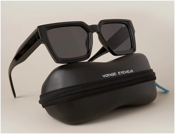 Voyage Black Wayfarer Sunglasses MG3669