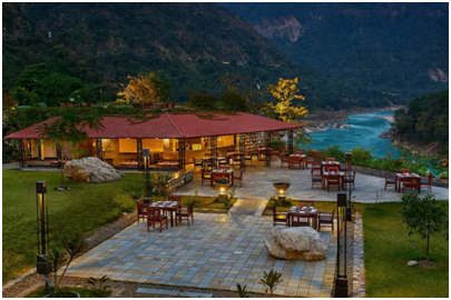 Take in the picturesque views at the Aloha Ganga View Room, Rishikesh, Uttarakhand