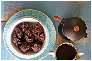Chocolate Cranberry Nut Clusters