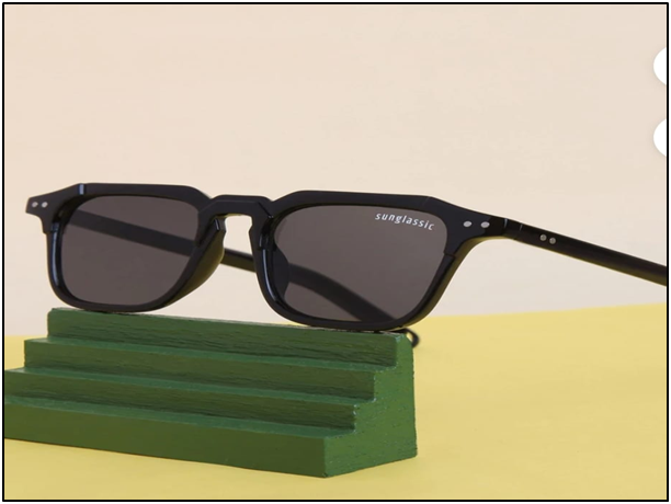 Kingsman full black square sunglasses