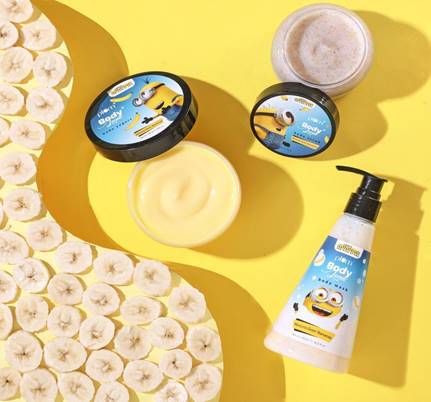 Plum BodyLovin’s minions goin’ bananas bodycare collection