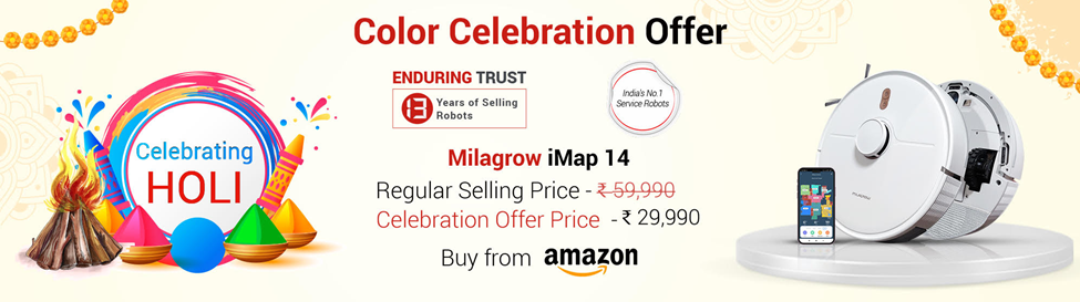 Milagrow Humantech Robots for After-Party Cleaning