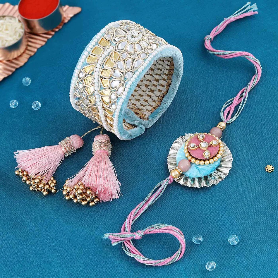 Kundan Velvet Rakhi by IGP.com 