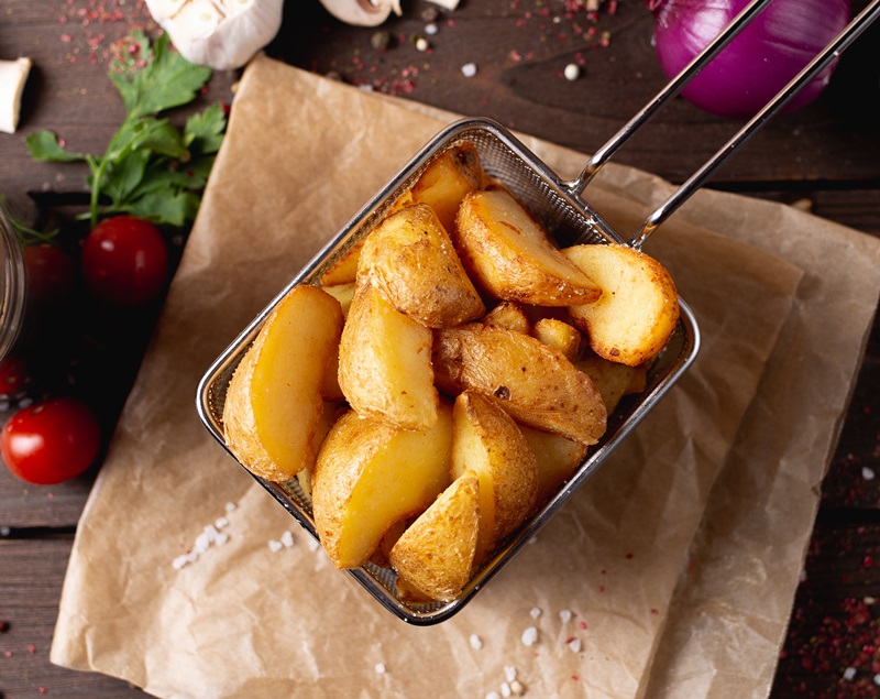 Baked Garlic Potatoes