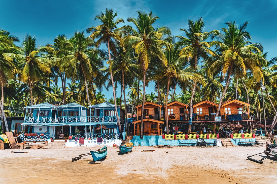 Goa is a popular tourism hub due to its beaches and vibrant culture