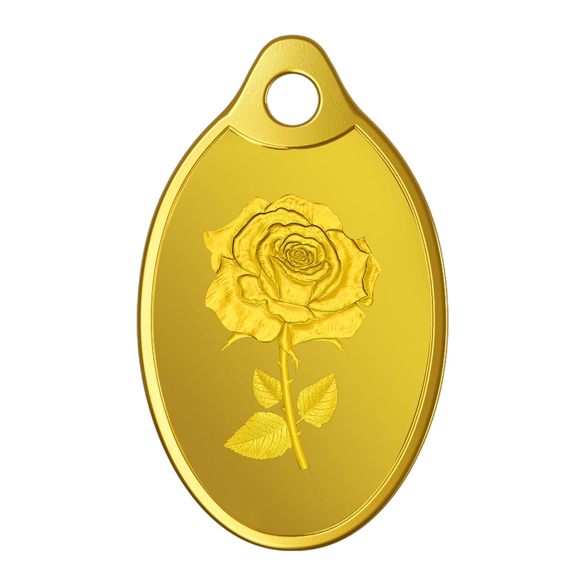 MMTC-PAMP ROSE PENDANT GOLD (24K) 2 GM (999.9)