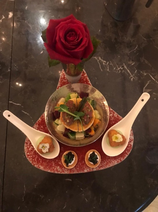 TUNA TARTAR WITH WINTER VEGETABLES 