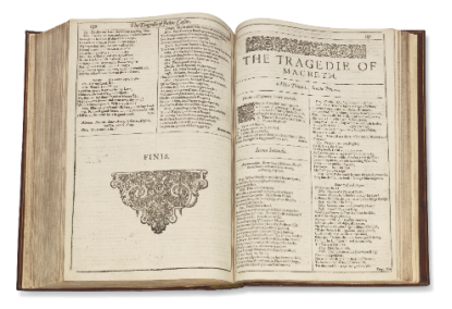 First Folio, Inside (Source-Christie's)
