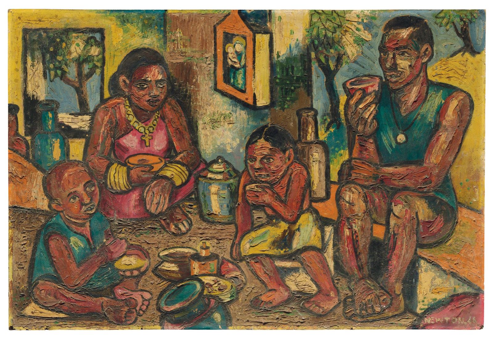 FRANCIS NEWTON SOUZA FAMILY. (Source: Christie's)
