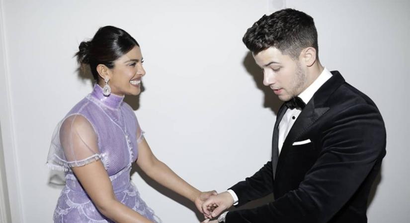 Actress Priyanka Chopra Jonas with her husband singer-actor Nick Jonas