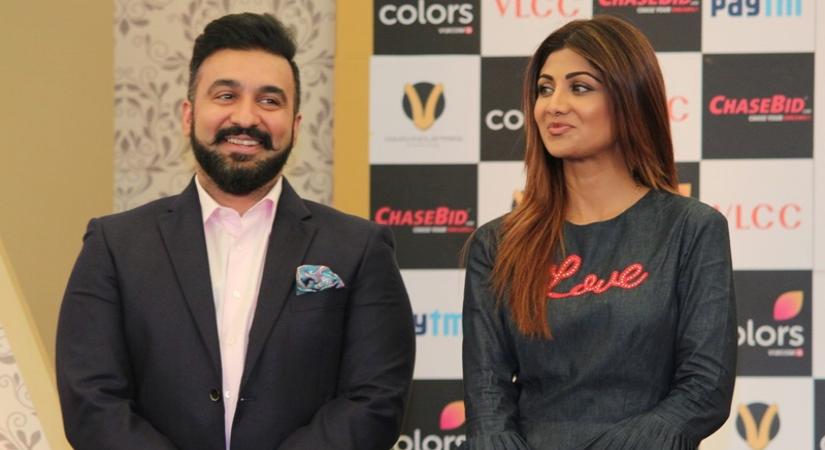 Actress Shilpa Shetty Kundra with her husband Raj Kundra 