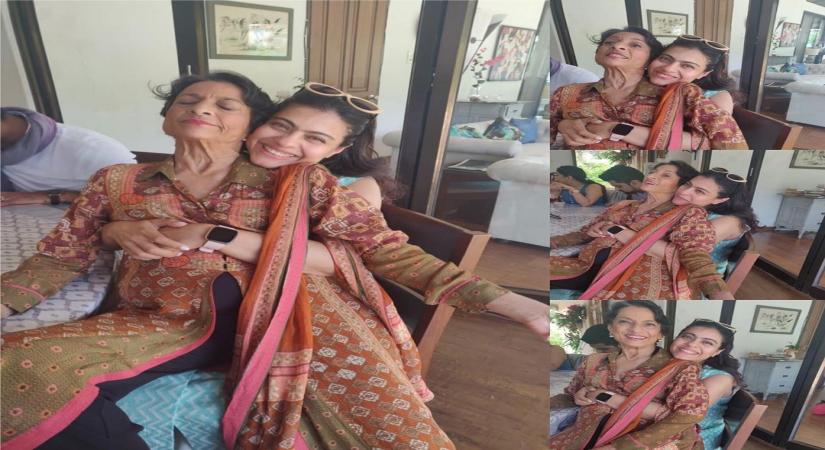 Bollywood actress Kajol has shared a beautiful photograph of herself hugging her mother and veteran actress Tanuja. On Daughter's Day on September 22, Kajol took to Instagram, where she shared a photo-collage of herself along with Kajol.
