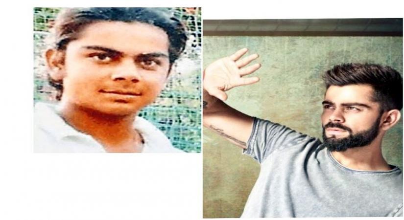 Indian cricket captain Virat Kohli's throwback moment on Twitter has set off a buzz, with fans comparing his hairstyle from the younger days with Salman Khans distinct hairdo in the hit movie "Tere Naam".