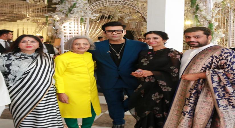 Ma Anand Sheela, secretary of the late godman Bhagwan Rajneesh and filmmaker Karan Johar.