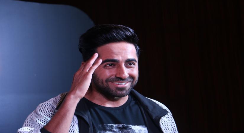 Actor Ayushmann Khurrana at a party organised to celebrate the success of the film "Andhadhun" after the film won Best Film award at the 66th National Film Awards, in Mumbai