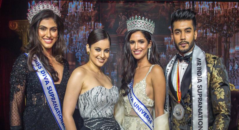 (L-R) Shefali Sood, Kangana Ranaut, Vartika Singh, Varun Verma 