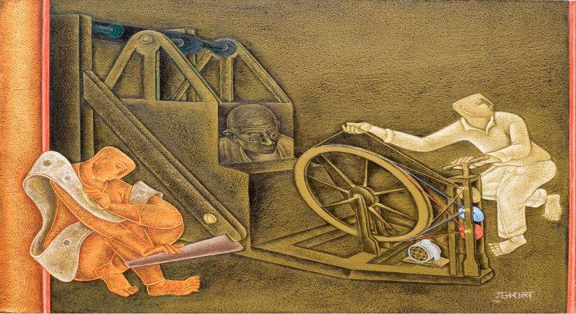 An artwork by Satish Gujral 