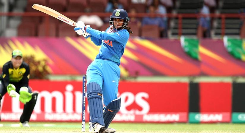 Smriti Mandhana during a cricket match