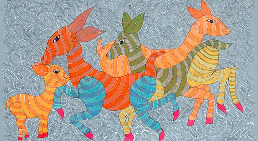 Untitled, Acrylic on paper, Japani Shyam