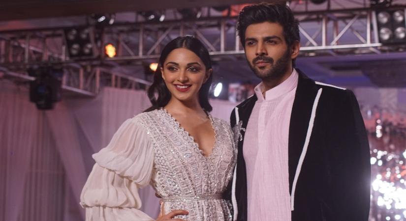 Actors Kiara Advani and Kartik Aaryan
