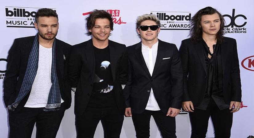 Las Vegas:  (L to R) Liam Payne, Louis Tomlinson, Niall Horan and Harry Styles members of boy band One Direction at the Billboard Music Awards 2015 in the MGM Grand Garden Arena, Las Vegas on May 17, 2015.