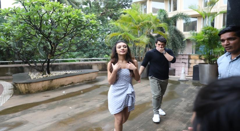 Mumbai: Debutants Karan Deol and Sahher Bambba at the promotion of their upcoming film "Pal Pal Dil Ke Paas" in Mumbai, on Sep 6, 2019. (Photo: IANS)