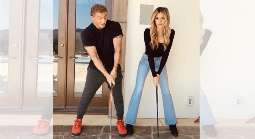 Hollywood star Sylvester Stallone has recently shared a picture with his daughter, Sistene, showcasing his fun bond with her.