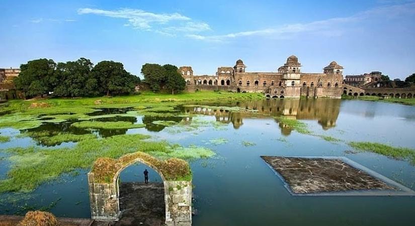 View of Mandu from across the river