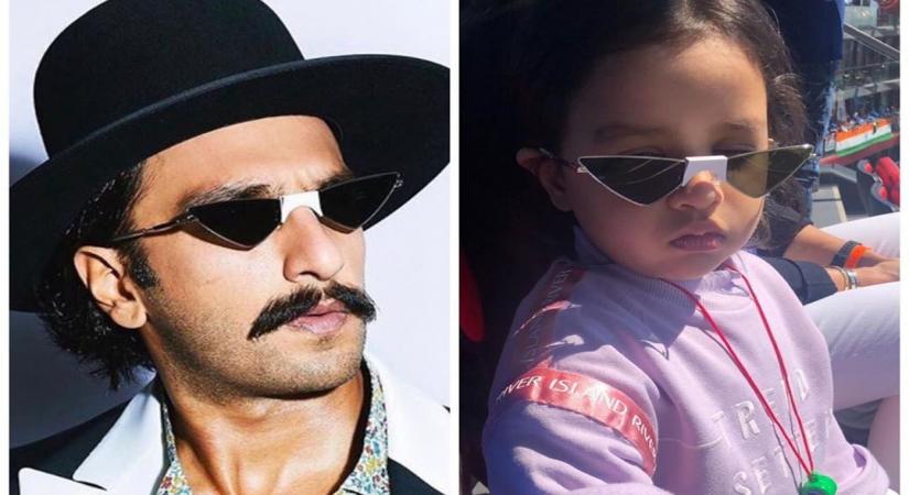 When Dhoni's daughter spotted Ranveer Singh wearing same glasses.
