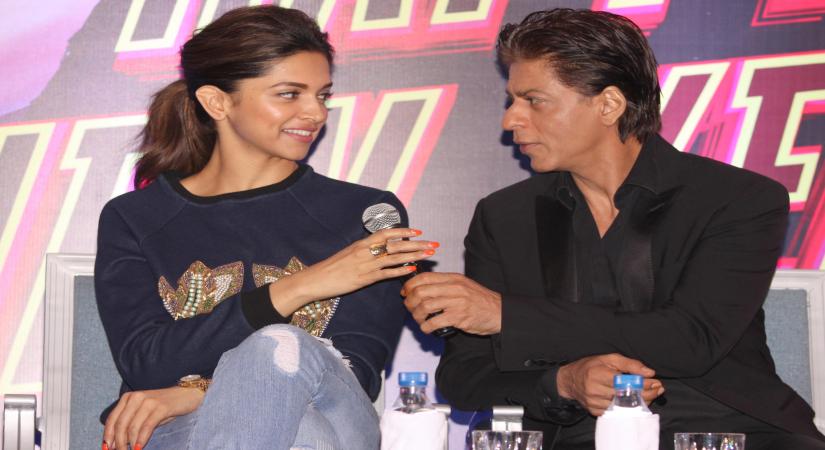 Actors Shah Rukh Khan and Deepika Padukone. (Photo: Amlan Paliwal/IANS)