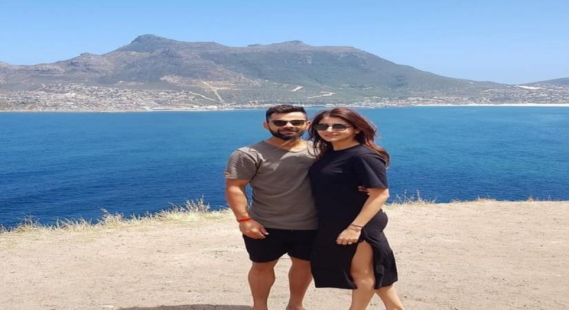 Perched on top of the Test Championship standings after pocketing a commanding 3-0 series whitewash against South Africa, a happy India skipper Virat Kohli was seen in holiday mood ahead of Diwali on Friday as he posted a picture with actress-wife Anushka Sharma at a picturesque location.