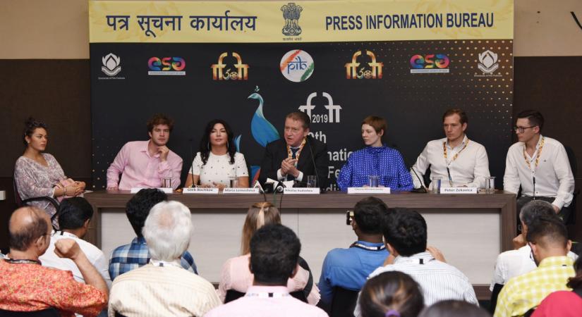 Panaji: Russian Ambassador Nikolay Kudashev at the press conference on Ã¢ÂÂCountry FocusÃ¢ÂÂ, during the 50th International Film Festival of India (IFFI-2019) in Panaji, Goa on Nov 21, 2019. (Photo: IANS/PIB)