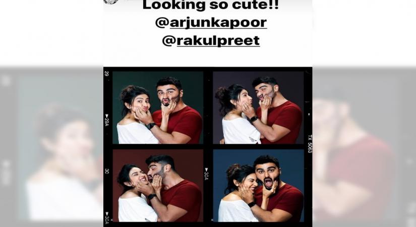 Actors Arjun Kapoor and Rakul Preet Singh have started shooting for their rom-com film, and they are already being praised for looking "cute" together.