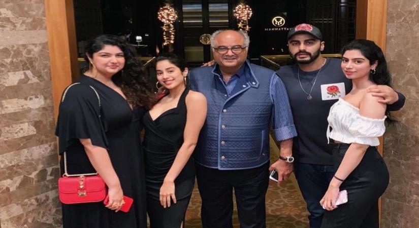 Arjun Kapoor's sister Anshula recently gave a glimpse of what the family WhatsApp group is like, and social media is amused to bits! Arjun and Anshula apart, the group comprises their half-sisters Janhvi and Khushi Kapoor, and their father, producer Boney Kapoor.