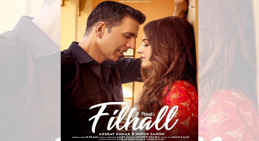 Akshay Kumar has shared the first look of his music video where he features alongside Kriti Sanons sister Nupur Sanon.