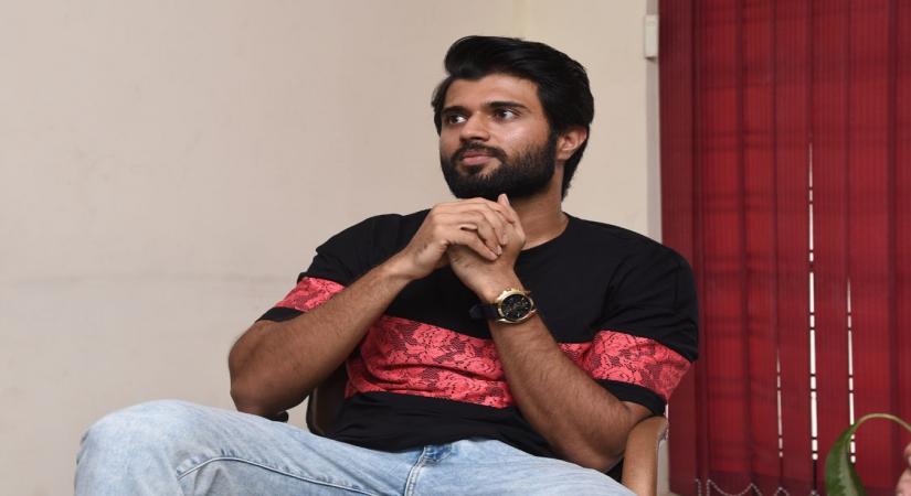 Hyderabad: Actor Vijay Deverakonda during a interview in Hyderabad. (Photo: IANS)