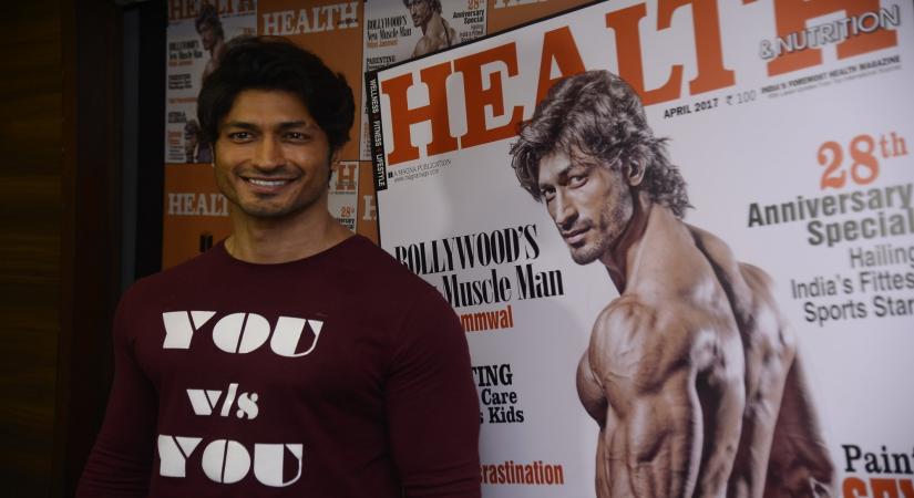 Mumbai: Actor Vidyut Jammwal during the unveiling of the March 2017 issue of Health & Nutrition magazine in Mumbai on March 23, 2017. (Photo: IANS)