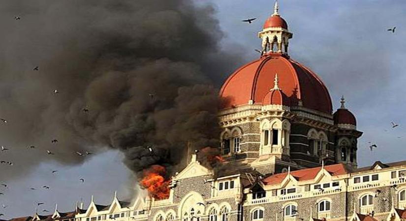 A file photo of 26/11 Attacks on Mumbai. Ten heavily armed Pakistani terrorists had landed undetected in Mumbai's Badhwar Park in Colaba from the sea Nov 26, 2008, and laid siege to several key locations, including Chhatrapati Shivaji Terminus, Taj Mahal Hotel, Chabad House and Leopold Cafe. (Photo: Sandeep Mahankal/IANS)