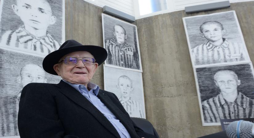 ZAGREB, Jan. 26, 2016 (Xinhua)-- The producer of the Oscar Award film Schindler List, Branko Lustig attends the news conference for the exhibition Drawing Against Oblivion in Zagreb, capital of Croatia, Jan. 26, 2016. The exhibition of works by Austrian painter Manfred Bockelmann, displaying portraits of the 60 children killed in Nazi death camps, mostly Auschwitzby, will be opened on International Holocaust Remembrance Day, Jan. 27, 2016. (Xinhua/Miso Lisanin/IANS)