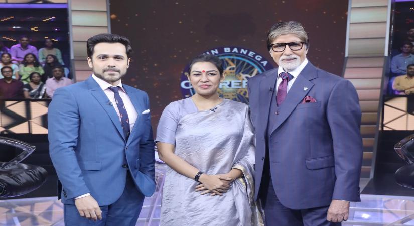 Actors Amitabh Bachchan, Emraan Hashmi and Cuddles Foundation Founder and CEO Purnota Dutta Bahl.