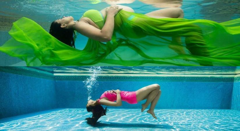 Actress Alia Bhatt recently shared a few pictures of her underwater photoshoot on social media, and since then netizens have been comparing her images to to Sameera Reddy's underwater maternity shoot which she did in July this year before giving birth to her second child. Sameera had flaunted her baby bump in bikinis -- one hot pink and one neon green -- all underwater at a hotel's swimming pool. Sameera was lauded for breaking the stereotypes and myths around pregnancy.