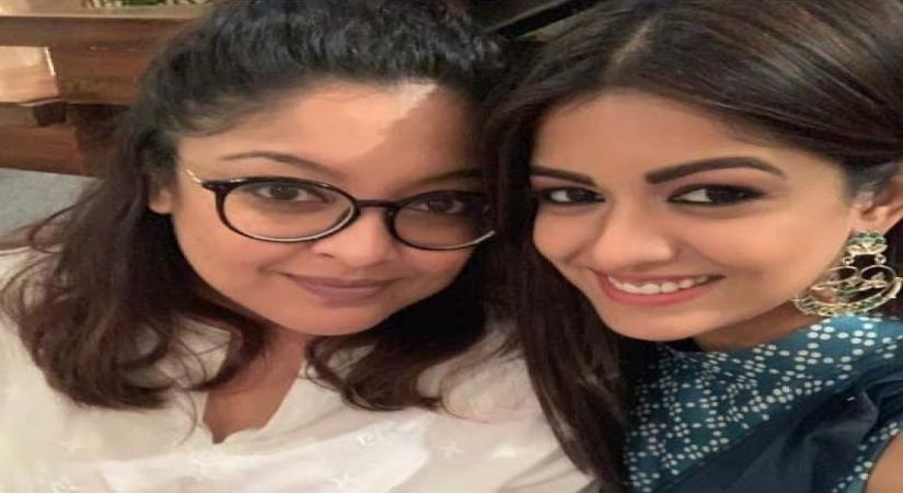 Actress Tanushree Dutta recently paid a visit to her sister and actress Ishita Dutta on the sets of her TV show "Bepanah Pyaar", and the former is all praises for her elder sister.