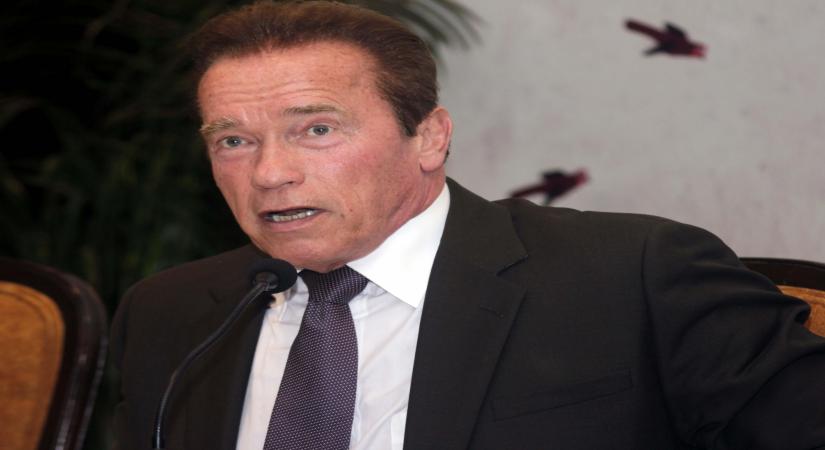 New Delhi: Former Governor of California Arnold Schwarzenegger at the Delhi Sustainable Development Summit in New Delhi on Feb. 5, 2015. (Photo: Sunil Majumdar/ IANS)