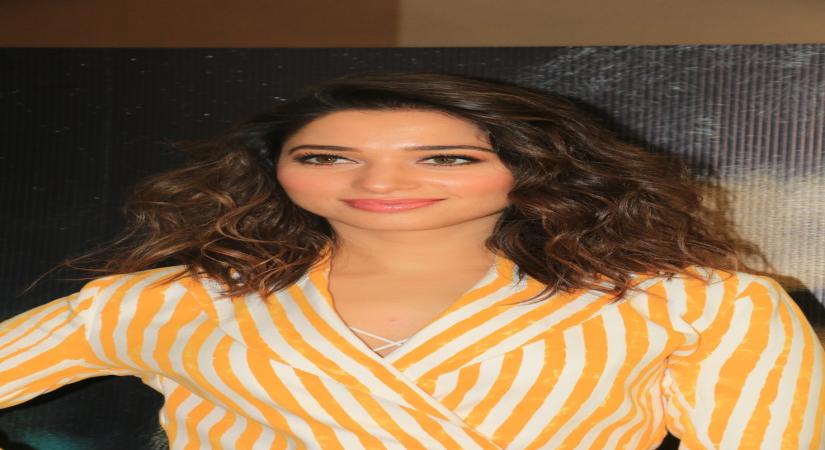 Mumbai: Actress Tamannaah Bhatia during a media interactions for her film "Khamoshi" in Mumbai on June 4, 2019. (Photo: IANS)
