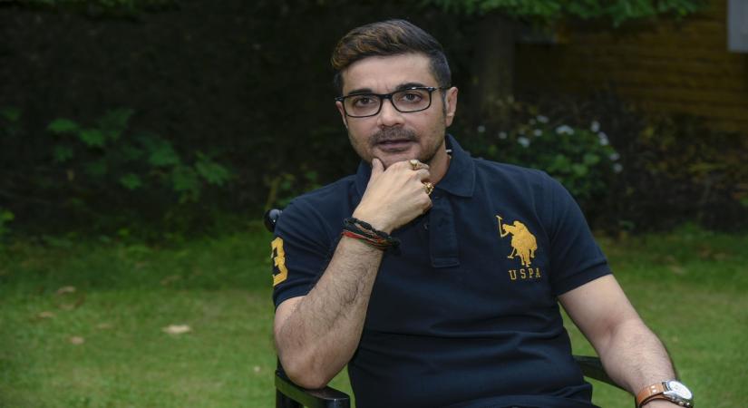 Santiniketan: Actor Prosenjit Chatterjee during the promotions of an upcoming web series, at Santiniketan in West Bengal's Birbhum district on July 9, 2019. (Photo: Indrajit Roy/IANS)