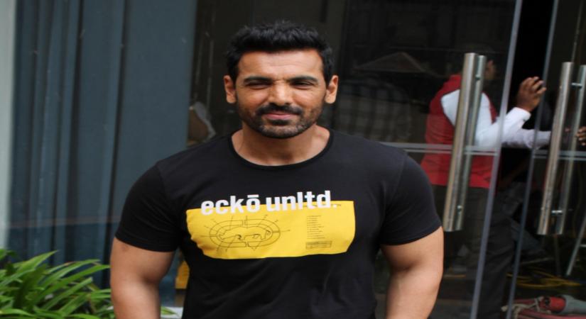 Mumbai: Actor John Abraham during the promotions of his upcoming film "Batla House" in Mumbai on Aug 6, 2019. (Photo: IANS)