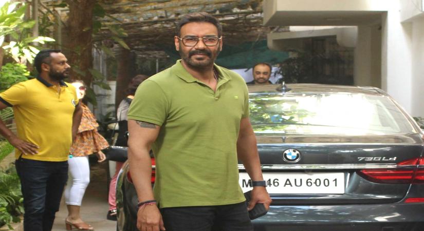 Mumbai: Actor Ajay Devgn at the screening of his upcoming film "De De Pyaar De", in Mumbai, on May 12, 2019. (Photo: IANS)