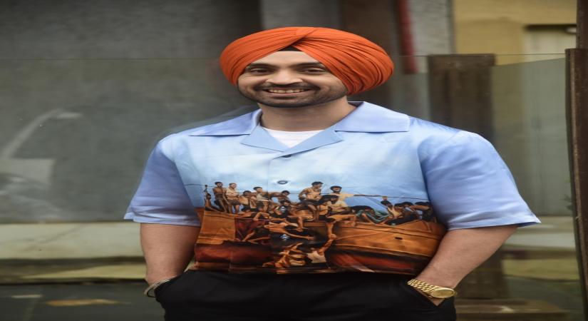 Mumbai: Actor Diljit Dosanjh during the promotions of his upcoming film "Soorma", in Mumbai's Juhu on June 23, 2018. (Photo: IANS)